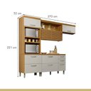 Ver imagem 3 de Cozinha 3 Peças Torre Quente Ripado Princesa  100% Mdf