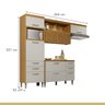 Cozinha 3 Peças Ripado Princesa 100% Mdf - 3