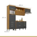 Ver imagem 3 de Cozinha 3 Peças Ripado Princesa 100% Mdf