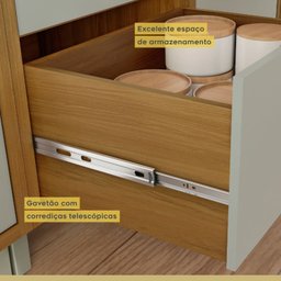 Cozinha Torre Quente 4 Peças Ripado Princesa 100% Mdf - 15