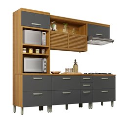Cozinha Torre Quente 4 Peças Ripado Princesa 100% Mdf - 3