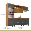 Ver imagem 4 de Cozinha Torre Quente 4 Peças Ripado Princesa 100% Mdf