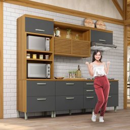 Cozinha Torre Quente 4 Peças Ripado Princesa 100% Mdf - 5