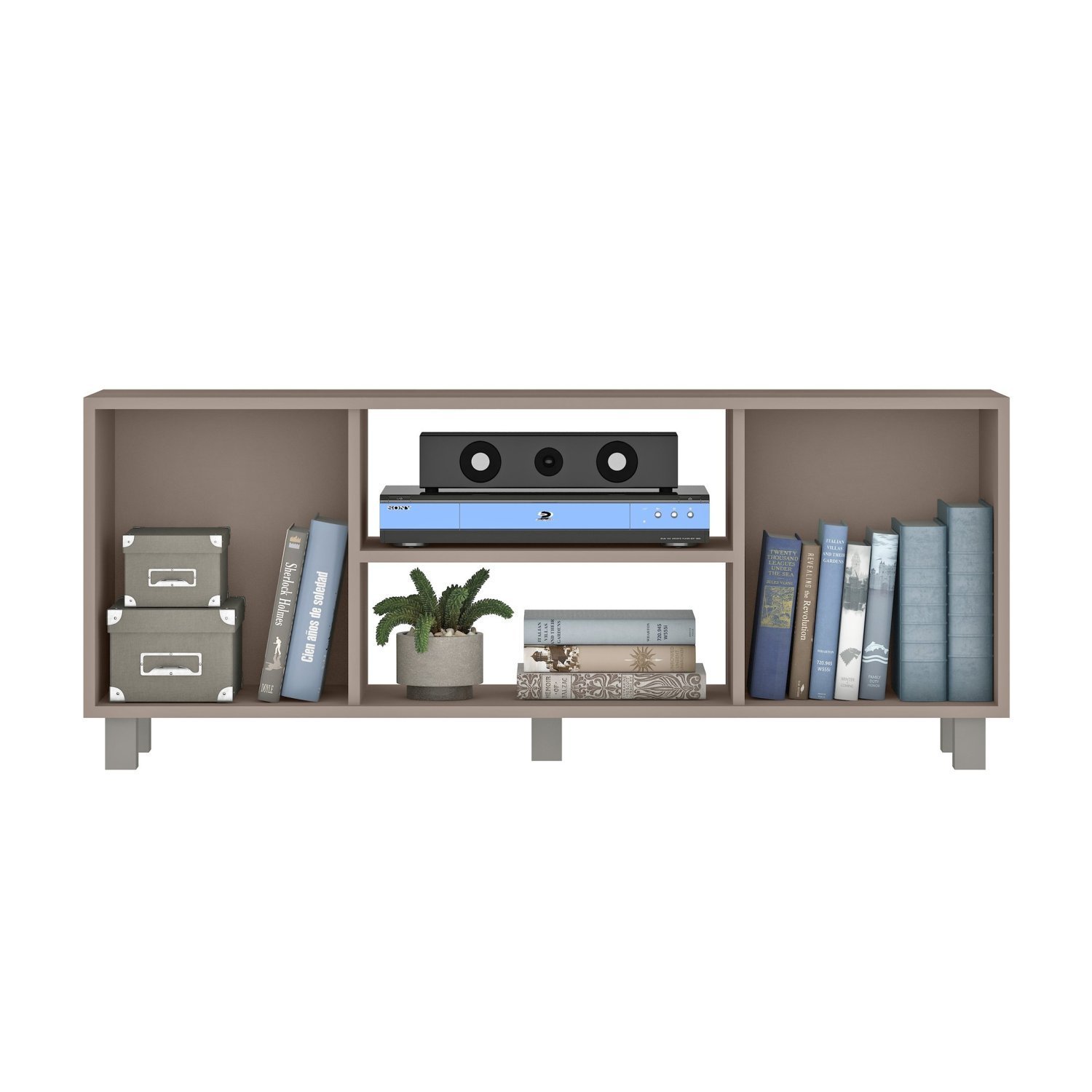 Home Theather 120cm Rack 2 Portas e Painel para Tv 48 Polegadas