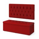 Ver imagem 2 de Kit Painel Centaurus 160 e Calçadeira Sagitarius Couro Aradecor