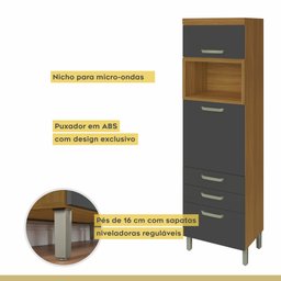 Cozinha 4 Peças Ripado Princesa 100% Mdf - 16