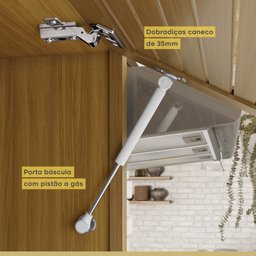 Cozinha 4 Peças Ripado Princesa 100% Mdf - 5