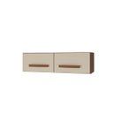Ver imagem 3 de Armário Aéreo para Geladeira Mara 80cm 2 Portas para Cozinha Cor:savana / Off White