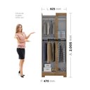 Ver imagem 4 de Guarda-roupa Canto Reto com Pés Paris