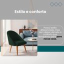 Ver imagem 2 de Kit 02 Poltrona Cadeira para Sala Orgânica Curva Redonda Confortável Reforçada Recepção Suede Verde