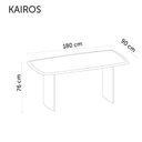 Ver imagem 2 de Mesa Retângular Gourmet 180cm Kairos Rivatti