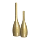 Ver imagem 1 de Vasos Decorativos de Cerâmica Garrafas Tulipa Dourado Ventura