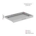 Ver imagem 6 de Mapoteca 10 Gavetas 120,4cm x 122,3cm Aço Branco/Cinza