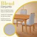Ver imagem 4 de Conjunto Mesa Retangular 120x90 com 6 Cadeiras Blend Sala de Jantar Moderna Premium Luxo - Cinza