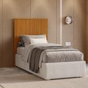Ver imagem 1 de Painel Cabeceira Solteiro Ripado em MDF New Abrolhos
