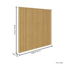Ver imagem 3 de Painel Cabeceira Solteiro Ripado em MDF New Abrolhos