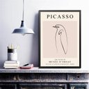 Ver imagem 1 de Quadro Arte Picasso - Pinguim 24x18cm - com Vidro:madeira Preta