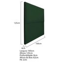 Ver imagem 5 de Cabeceira Queen Bali P02 160 cm Para Cama Box Suede Verde
