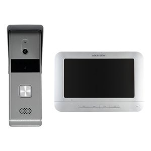 Kit Vídeo Porteiro 7 Polegadas Hikvision Ds-kis202 Branco