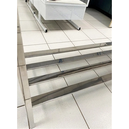 Mesa Bancada Industrial 100% Inox 190x65x90 com Espelho - 5