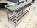 Ver imagem 2 de Mesa Bancada Industrial 100% Inox 190x65x90 com Espelho