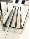 Ver imagem 3 de Mesa Bancada Industrial 100% Inox 190x65x90 com Espelho