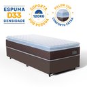 Ver imagem 2 de Cama Box com Colchão de Espuma D33 Pillow Top Comfort Luxo Solteiro 88cm