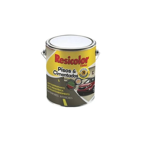 Tinta para Piso Cinza Escuro Acetinado 3,6l | Resicolor