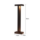 Ver imagem 2 de Luminária de Jardim Nordecor Elon Duplo 6491 60cm Led 10w Bivolt Preto 3000k Luz Amarela