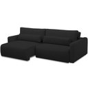 Ver mais imagens de Sofá Retrátil Reclinável para Sala de Estar Living 270cm Sevilha F04 Veludo Preto - Lyam Decor