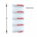Ver imagem 4 de Gondola Parede 202 Fit Ate 5 Metros 1 Canto Branco 30b Pe Vermelho