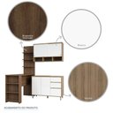 Ver mais imagens de Cozinha Completa 4 Peças com Bancada Mesa Gourmet Armário Aéreo e Balcão de Pia Mel Luciane Móveis