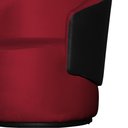 Ver imagem 3 de Poltrona Organica Beatriz Veludo Vermelho C/ Composê Corano Preto - Lm Decor