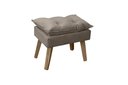 Ver imagem 3 de Kit 2 Poltronas Decorativas e Puff Opala Suede Capuccino Smf Decor