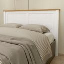 Ver imagem 1 de Cabeceira Cama Box Casal Queen 160cm Lázio Branco/freijó F07 - Mpozenato