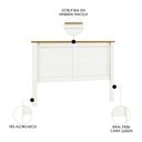 Ver imagem 3 de Cabeceira Cama Box Casal Queen 160cm Lázio Branco/freijó F07 - Mpozenato
