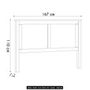 Ver imagem 4 de Cabeceira Cama Box Casal Queen 160cm Lázio Branco/freijó F07 - Mpozenato