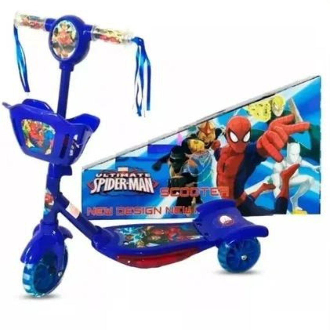 Patinete 3 Rodas Musical com Luz - Homem Aranha - 4