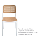 Ver imagem 5 de Cadeira de Jantar Cozinha Maya de Telinha Branca