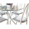 Conjunto Mesa Aço Redonda 4 Cadeiras Tampo Vidro Incolor 8m Quality - 2