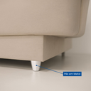 Ver imagem 7 de Sofá Cama 3 Lugares Casal Reclinável Suede com Almofadas - Bege