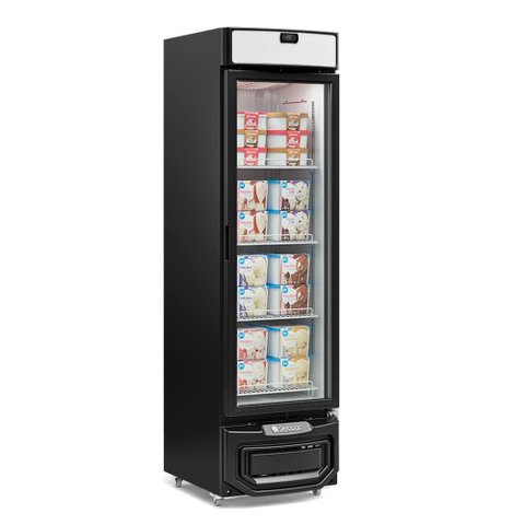 Ilha para Congelados Gelopar Vertical 315 Litros Preto 220V Gldf-315LP