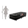 Cama Box Solteiro Conjugada Espuma D28 Preto Umaflex Granada51x88x188 - 5