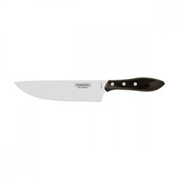 Faca Tramontina para Carne 8" em Aço Inox e Cabo Castanho Polywood - 1