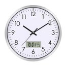 Ver imagem 1 de Relogio Parede Luxo com Display Digital Temperatura Calendario para Escritorio Sala Consultorio Desp