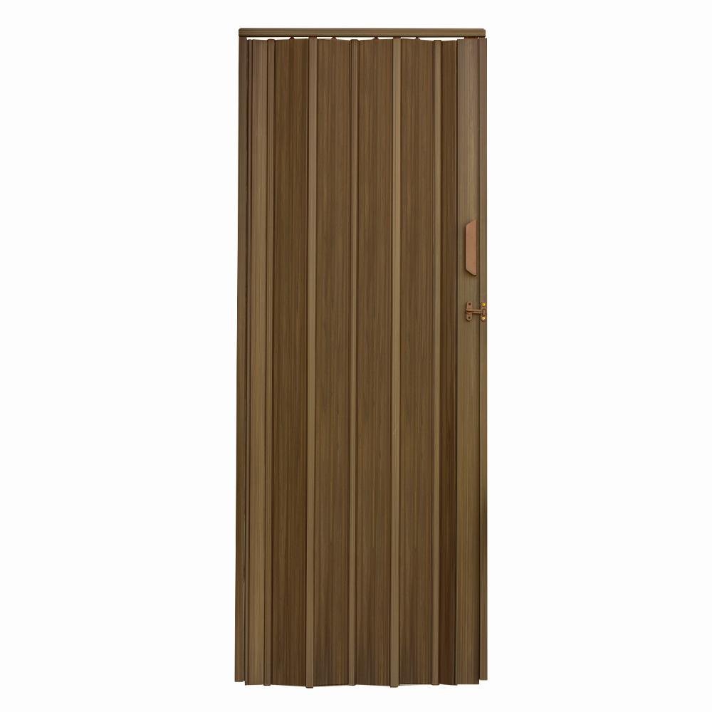Porta Sanfonada de PVC 84x210cm Zapinplast - Imbuia