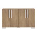 Ver imagem 7 de Aparador Buffet 4 Portas com Pés Quadrados Viena Multimóveis V3607 Rustic/Branco