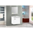 Ver imagem 1 de Conjunto Gabinete para Banheiro Suspenso com Cuba e Espelheira 40cm Unic Branco