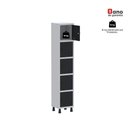 Ver imagem 6 de Roupeiro Aço Linha Light 5 Portas - GR301-5 Cinza-Preto