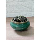 Ver imagem 3 de Turíbulo Incensario Metal e Porcelana 10 Cm Defumador